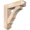 Ekena Millwork Balboa Arts and Crafts Smooth Bracket w/ Offset Brace, Douglas Fir, 7 1/2"W x 30"D x 30"H BKT0806X30X30BOA03SDF - alternate 1